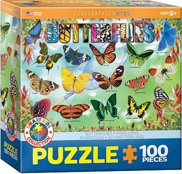 EuroGraphics Butterflies Puzzle (100pc)