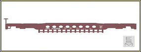 Eastern-Seaboard N GSC 1958 Well Car PRR N Scale Model Train Freight Car #210601 Eastern-Seaboard N GSC 1958 Well Car PRR N Scale Model Train Freight Car #210601