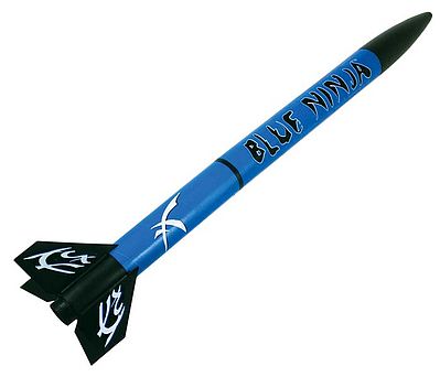 Estes Blue Ninja E2X Model Rocket Kit Easy To Assemble #1300