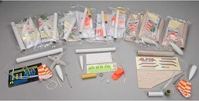 Estes Alpha/Viking and Generic Rocket Kits (12) Model Rocket Bulk Pack #1753