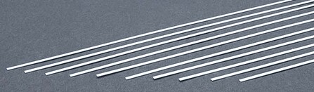 Evergreen Styrene Strips .015x.080 (10) Model Railroad Scratch Building Supply #114