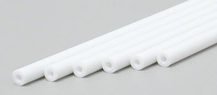 Evergreen Styrene Tube 3/32 OD x 14 inch long (6) Model Railroad Scratch Building Supply #223