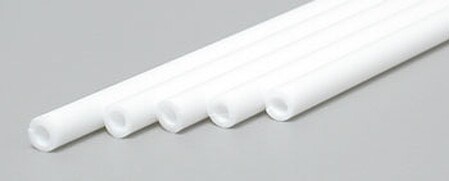 Evergreen Styrene Tube 1/8 OD x 14 inch long (5) Model Railroad Scratch Building Supply #224