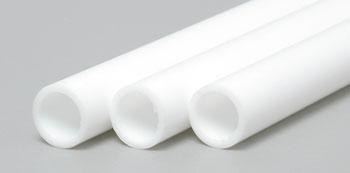 0.708"x 0.624" x 330mm X5 MAQUETT 419-70/3 White Styrene round tube 18mm x16mm 