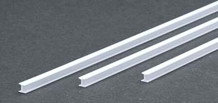Evergreen H Column Styrene .156 4.0mm (3) Model Railroad Scratch Building Supply #285