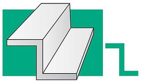 Evergreen Z Channel .06 x 14'' 20/ Evergreen Z Channel .06 x 14'' 20/
