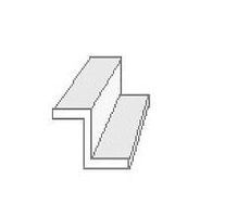 Evergreen .250'' (6.3mm) x 14 Polystyrene Z-Channel (2) Model Scratch Building Plastic Strip #757