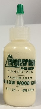 Evergreen 2oz. Premium Yellow Wood Glue Bottle Hobby and Model Wood Glue #82