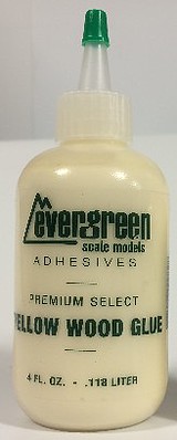 Evergreen 4oz. Premium Yellow Wood Glue Bottle Hobby and Model Wood Glue #84