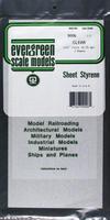 Plastic Styrene Clear Sheet .010x6x12 (2) Model Railroad Scratch Building Supply #9006