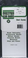 Plastic Styrene Plain Sheet (.060 x 6 x 12) (1) Model Railroad Scratch Building Supply #9060