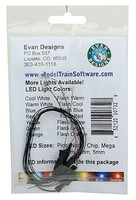 Evans Fast-Flashing Chip LED Red w/8'' 20.3cm Wire Leads 7-19V AC or DC pkg(5) Evans Fast-Flashing Chip LED Red w/8'' 20.3cm Wire Leads 7-19V AC or DC pkg(5)