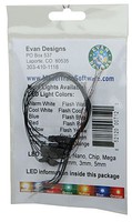 Evans Flashing Chip LED Yellow w/8'' 20.3cm Wire Leads 7-19V AC or DC pkg(5) Evans Flashing Chip LED Yellow w/8'' 20.3cm Wire Leads 7-19V AC or DC pkg(5)