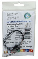 Evans Flashing Chip LED Orange w/8'' 20.3cm Wire Leads 7-19V AC or DC pkg(5) Evans Flashing Chip LED Orange w/8'' 20.3cm Wire Leads 7-19V AC or DC pkg(5)
