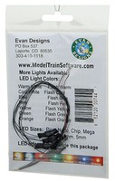Evans Fast-Flashing Pico Chip LED Cool White w/8'' 20.3cm Wire Leads 7-19V AC or DC pkg(5) Evans Fast-Flashing Pico Chip LED Cool White w/8'' 20.3cm Wire Leads 7-19V AC or DC pkg(5)