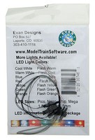 Evans Fast-Flashing Pico Chip LED Red w/8'' 20.3cm Wire Leads 7-19V AC or DC pkg(5) Evans Fast-Flashing Pico Chip LED Red w/8'' 20.3cm Wire Leads 7-19V AC or DC pkg(5)