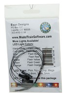 Evans Fast-Flashing Pico Chip LED Orange w/8'' 20.3cm Wire Leads 7-19V AC or DC pkg(5) Evans Fast-Flashing Pico Chip LED Orange w/8'' 20.3cm Wire Leads 7-19V AC or DC pkg(5)