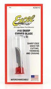 Excel Stainless Steel Curved Edge Scalpel Blades Hobby and Plastic Model Knife Blades #10