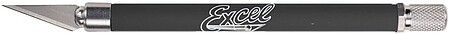 Excel K18 Grip-On Knife (Black) with Safety Cap Hobby and Model Cutting Knife #16020