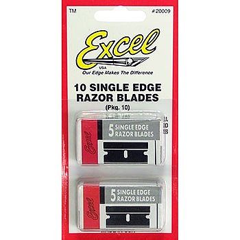 Excel Single Edge Razor Blades 9MT (10) Model and Hobby Knife Blades #20009