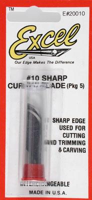 Excel Curved Edge Blades (5) Model and Hobby Knife Blade #20010