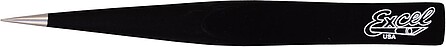 Excel Hollow Handle Fine Point Tweezers 4.75 (Black) Hobby and Plastic Model Hand Tool #30422