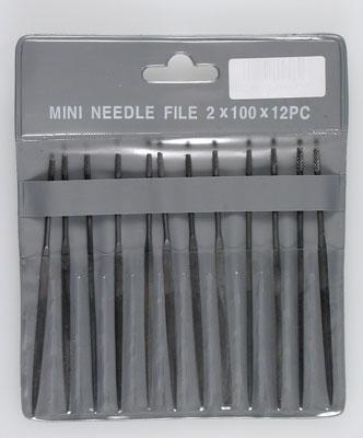 Excel Assorted #2 Cut Mini Files w/ Vinyl Pouch (12 Piece) Hobby and Plastic Model File #55608
