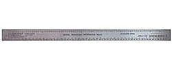 Excel Aluminum 12 Deluxe Conversion Ruler Hobby and Model Measuring Tool #55775