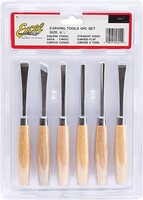 Excel 6-1/2'' Beginners Woodcarving Set (6pc) Excel 6-1/2'' Beginners Woodcarving Set (6pc)