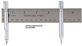 Excel Yardstick Compass w/Swivel Knife, Pin Post & Lead Tip Excel Yardstick Compass w/Swivel Knife, Pin Post & Lead Tip