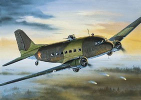 Li2 Russian Military Transport Aircraft Plastic Model Airplane Kit 1/144 Scale #14430