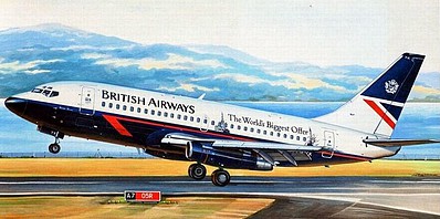 Eastern-Express B732 British Airways Commercial Airliner Plastic Model Airplane Kit 1/144 #14469