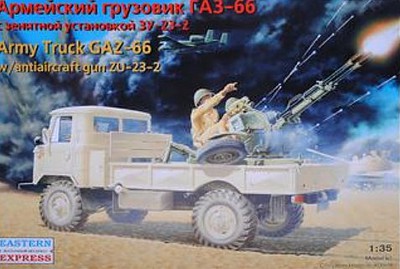 Eastern-Express GAZ66 Russian Military Truck Plastic Model Military Vehicle Kit 1/35 Scale #35132