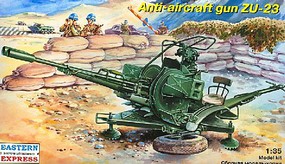 Eastern-Express ZU23 Russian Anti-Aircraft Gun Plastic Model Military Kit 1/35 Scale #35135 Eastern-Express ZU23 Russian Anti-Aircraft Gun Plastic Model Military Kit 1/35 Scale #35135