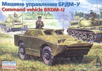 Eastern-Express BRDM-U Command Russian Armored Recon Patrol Vehicle Plastic Model Military Kit 1/35 #35162