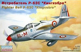Eastern-Express Bell P63C Kingcobra French Fighter Plastic Model Airplane Kit 1/72 Scale #72141 Eastern-Express Bell P63C Kingcobra French Fighter Plastic Model Airplane Kit 1/72 Scale #72141