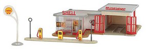 Faller B-217 Retro Gas Station HO Scale Model Railroad Building Kit #109217 Faller B-217 Retro Gas Station HO Scale Model Railroad Building Kit #109217