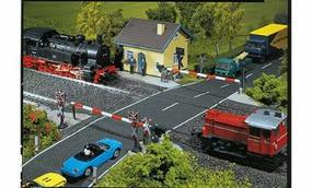 Faller Protected Level Crossing Kit HO Scale Model Accessory #120171 Faller Protected Level Crossing Kit HO Scale Model Accessory #120171