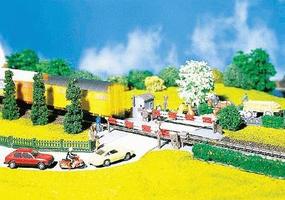 Faller Curved Grade Crossing w/Gates Dummy Kit HO Scale Model Accessory #120173 Faller Curved Grade Crossing w/Gates Dummy Kit HO Scale Model Accessory #120173