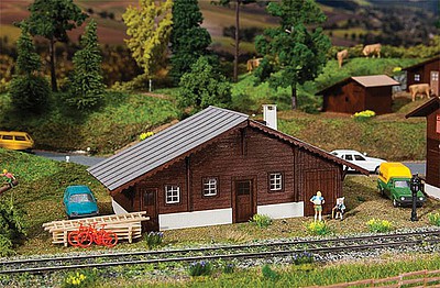 Faller Langwies Goods Shed HO Scale Model Railroad Building Kit #120245