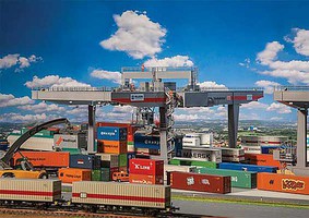 Faller Non-Motorized Container Bridge Crane HO Scale Model Railroad Building Kit #120290 Faller Non-Motorized Container Bridge Crane HO Scale Model Railroad Building Kit #120290