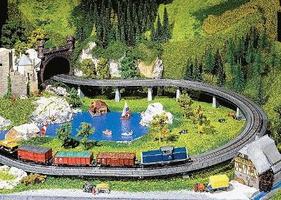 Faller Up & Over Bridge Kit For Marklin C-Track (R2 Radius/437.5mm) HO Scale Model Accessory #120471 Faller Up & Over Bridge Kit For Marklin C-Track (R2 Radius/437.5mm) HO Scale Model Accessory #120471