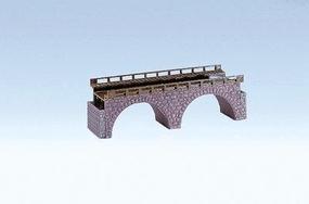 Faller Cut Stone Straight Viaduct Top Section Kit (6.5cm tall) HO-Scale Model Train Accessory #120477