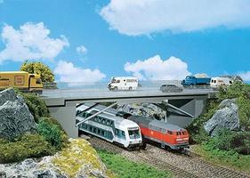Faller Road Bridge Kit HO Scale Model Railroad Accessory #120493 Faller Road Bridge Kit HO Scale Model Railroad Accessory #120493
