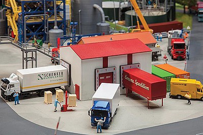 Faller Small Storage Hall HO Scale Model Railroad Building Kit #130166