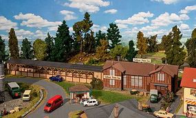 Faller Rope Factory Weathered Kit HO Scale Model Railroad Building #130195 Faller Rope Factory Weathered Kit HO Scale Model Railroad Building #130195