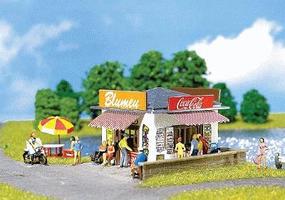 Faller Small Food Stand Kit HO Scale Model Railroad Building #130212 Faller Small Food Stand Kit HO Scale Model Railroad Building #130212