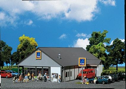 Faller Aldi Supermarket South/North Kit HO Scale Model Building #130339