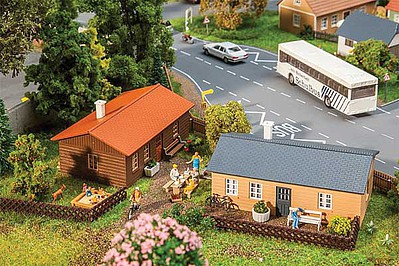 Faller Holiday Bungalow Kit (2) HO Scale Model Railroad Building #130608