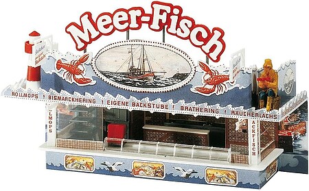 Faller Fish Booth Kit HO Scale Model Railroad Building #140445